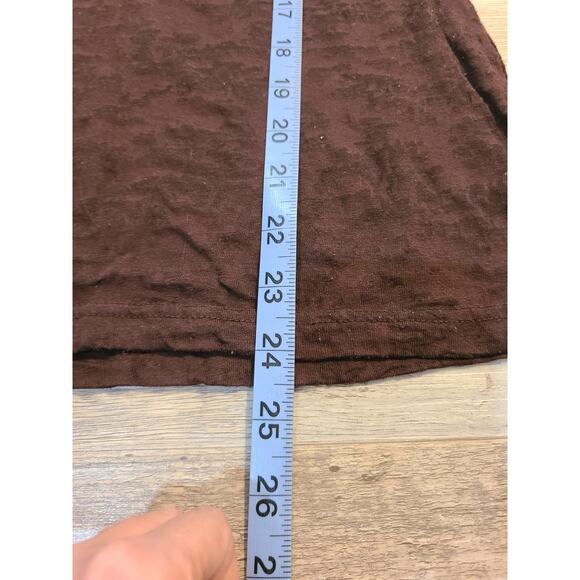 Maurices small womens semi sheer long sleeve brown blouse - Picture 8 of 8